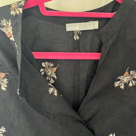 Vince black floral dress - Picture 4 of 5